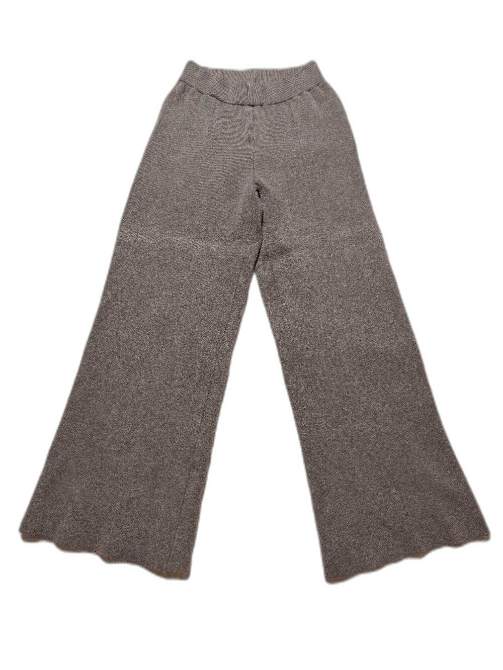 Short Story Petite Hayes Gray Wide Leg Knit Pants MP